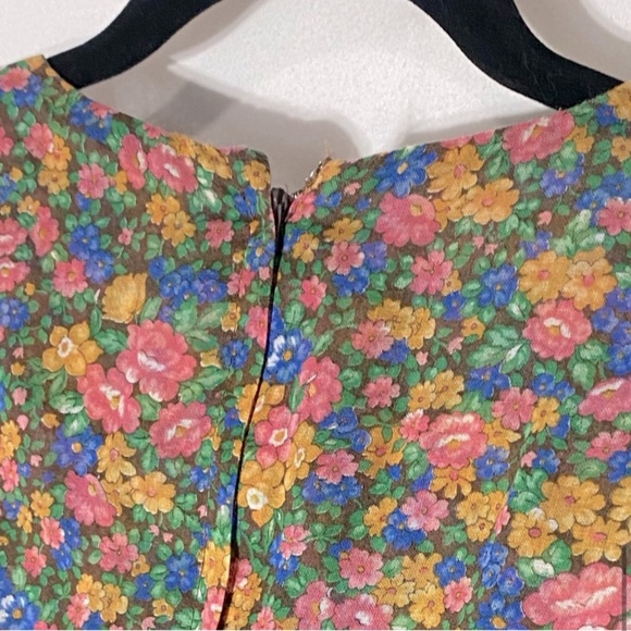 Vintage Handmade Floral Long Sleeve Prairie Style Modest Maxi Dress M - Picture 12 of 15